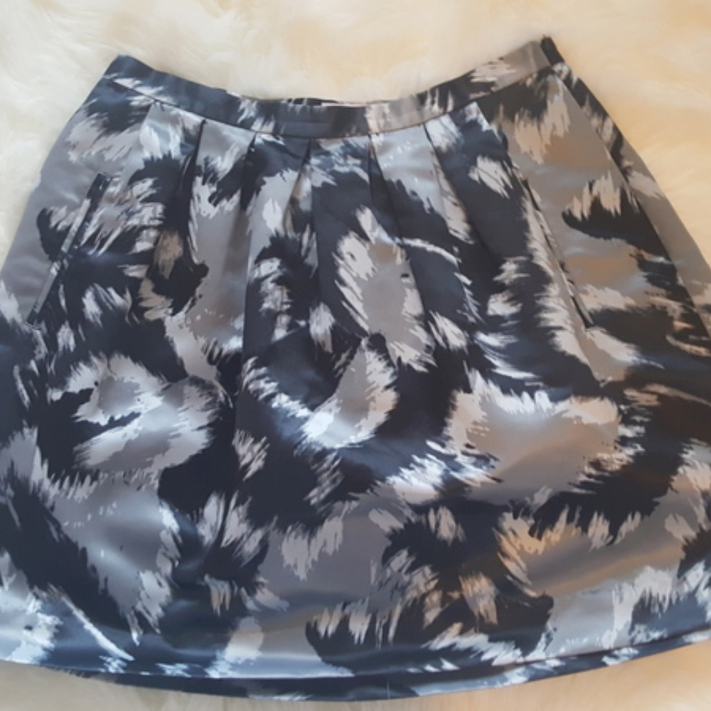 Grey Silk Bubble Skirt !EVERYTHING GOES!